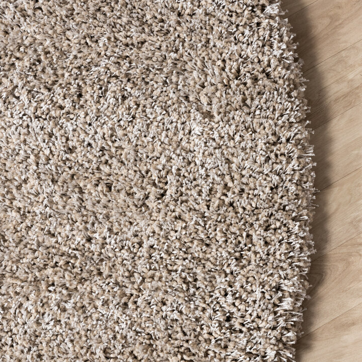 Runder Wohnzimmer Teppich - Yves Taupe - 4