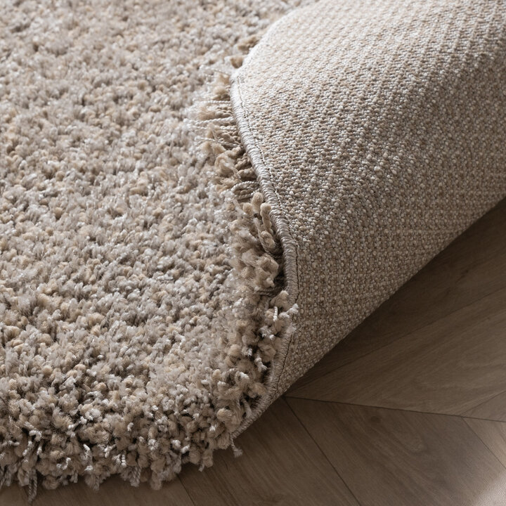 Runder Wohnzimmer Teppich - Yves Taupe - 6