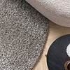 Runder Wohnzimmer Teppich - Yves Grau - thumbnail 2