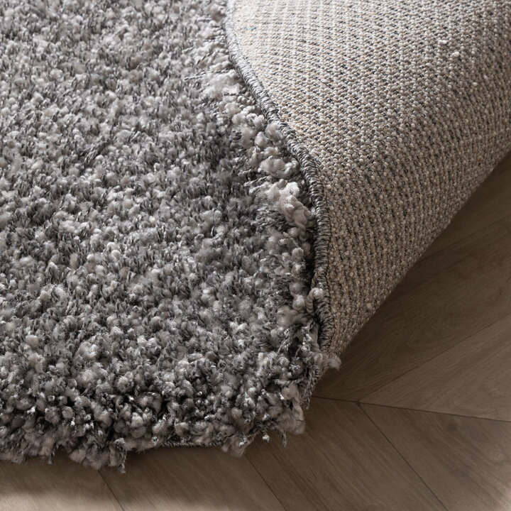 Runder Wohnzimmer Teppich - Yves Grau - 6