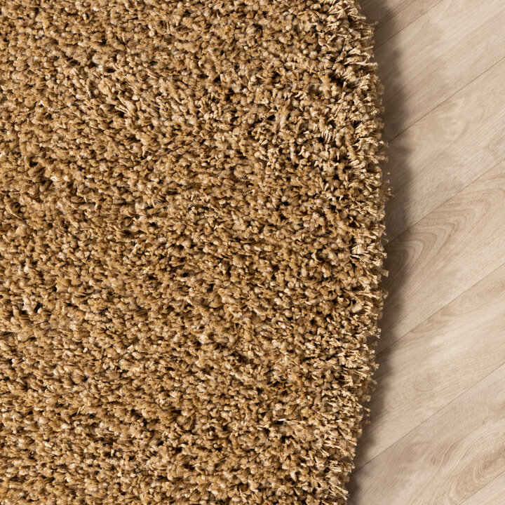 Runder Wohnzimmer Teppich - Yves Gold - 4