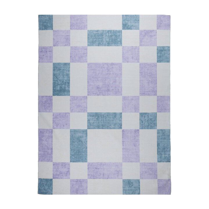 Retro In- & Outdoorteppich - Pop Cubes Lila - 1