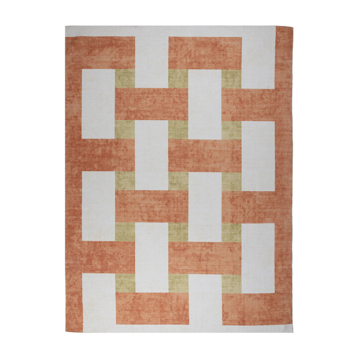 Retro In - & Outdoorteppich - Pop Lines Terra - 1