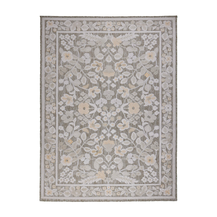 In - & Outdoorteppich - Bloom Oriental Taupe - 1