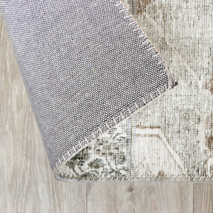 Patchwork Teppich - Lago Grau - 7
