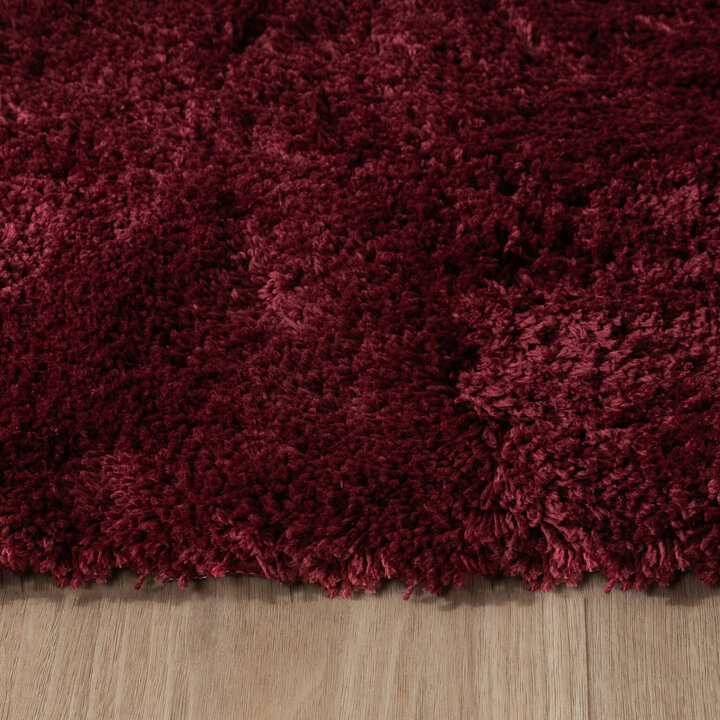 Hochflor Teppich Waschbar - Ziggy Rot - 5