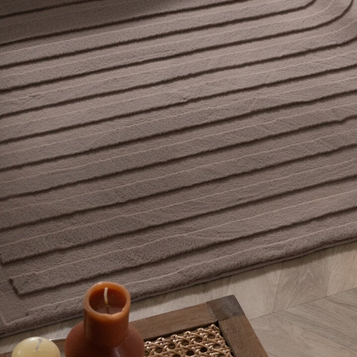 Teppich Organisch - Flowy Lines Taupe - 2
