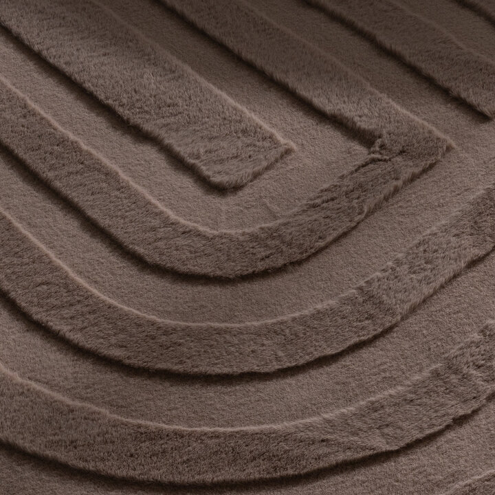 Teppich Organisch - Flowy Lines Taupe - 3
