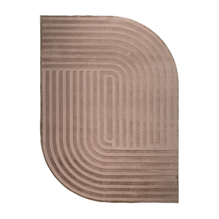 Teppich Organisch - Flowy Lines Taupe - 1