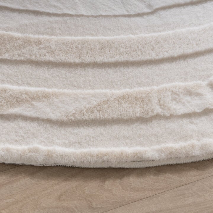 Teppich Organisch - Flowy Lines Creme - 5
