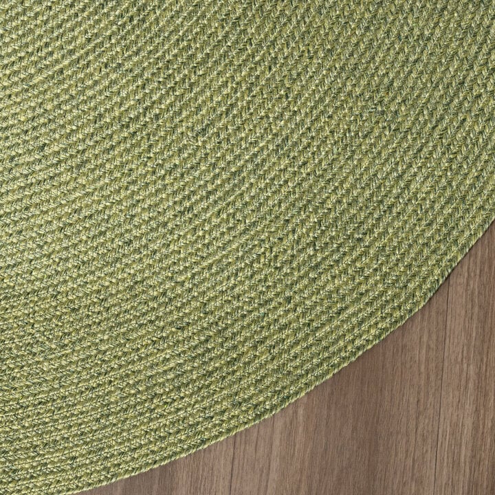 In- & Outdoor Jute Teppich Rund - Bali Grün - 4