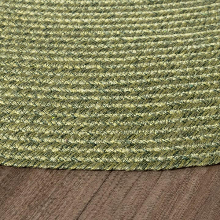 In- & Outdoor Jute Teppich Rund - Bali Grün - 5