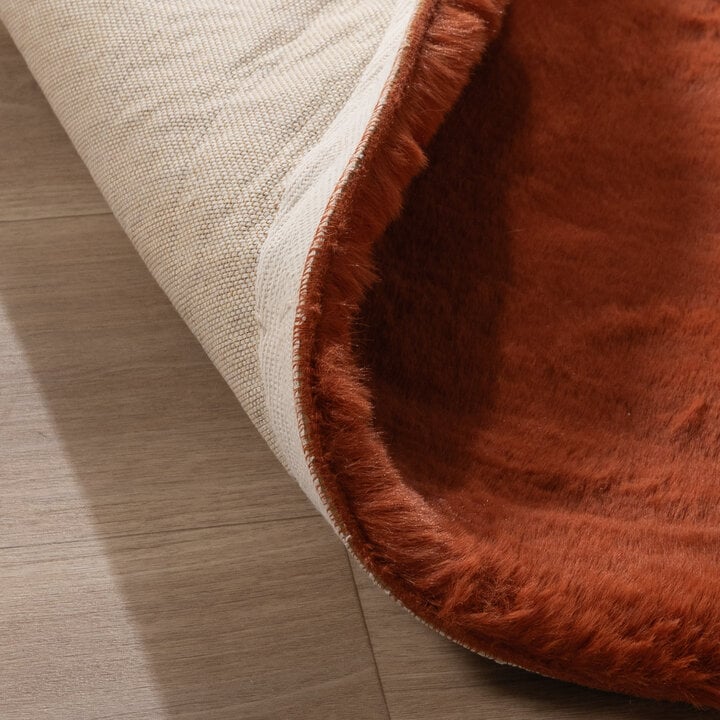 Hochflor Teppich - Comfy Supreme Terracotta - 5