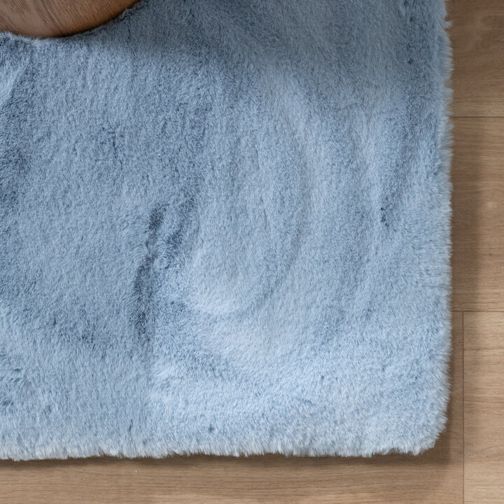 Hochflor Teppich - Comfy Supreme Hellblau - 4