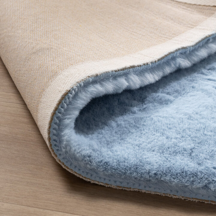 Hochflor Teppich - Comfy Supreme Hellblau - 6