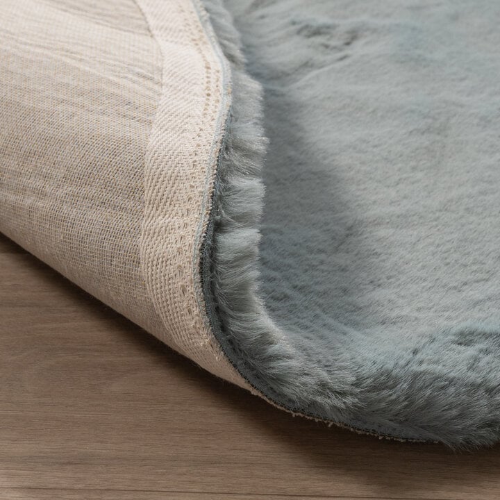 Hochflor Teppich Rund - Comfy Supreme Türkis - 6