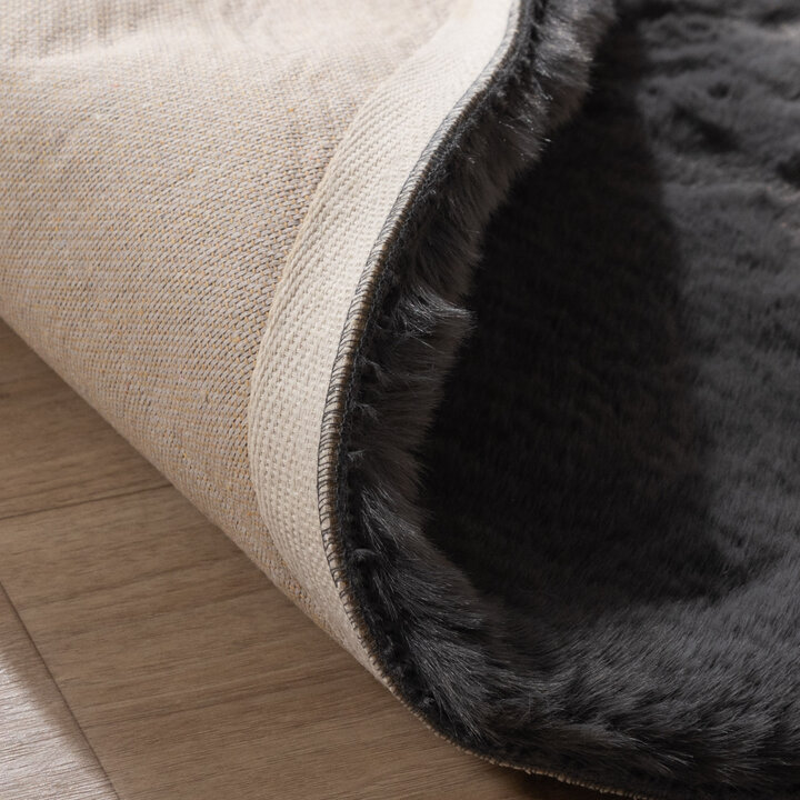 Hochflor Teppich Rund - Comfy Supreme Anthrazit - 6