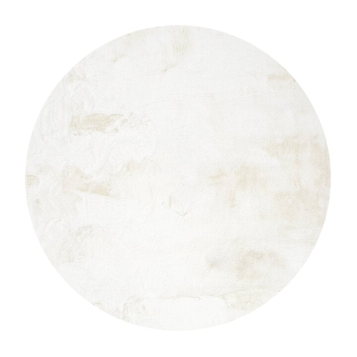 Hochflor Teppich Rund - Comfy Supreme Weiß - 1