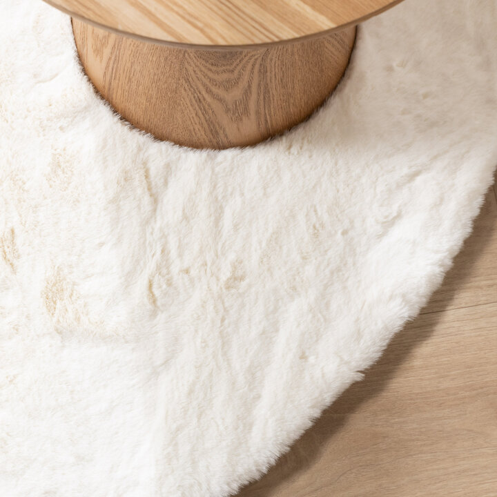 Hochflor Teppich Rund - Comfy Supreme Weiß - 4