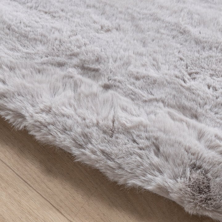 Hochflor Teppich Rund - Comfy Supreme Grau - 5