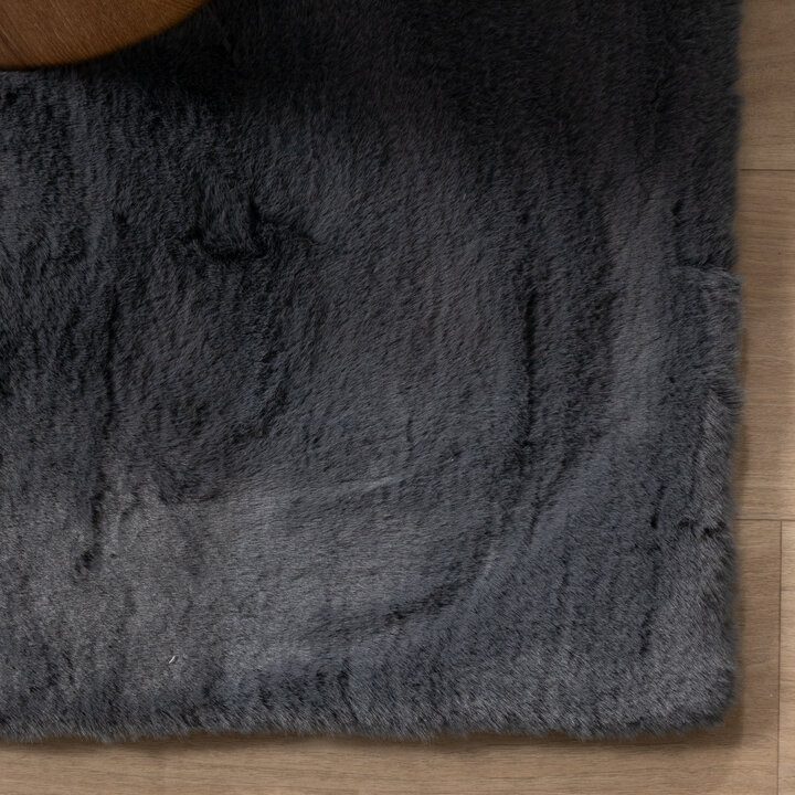 Hochflor Teppich - Comfy Supreme Anthrazit - 4