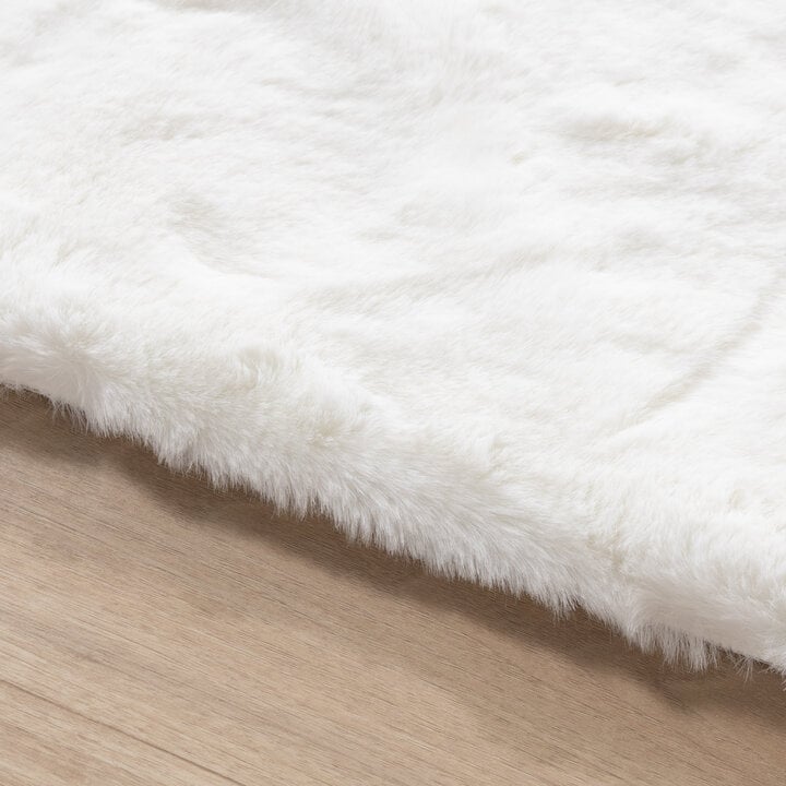 Hochflor Teppich - Comfy Supreme Weiß - 5