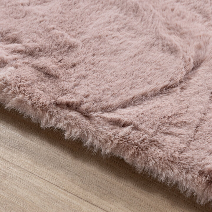Hochflor Teppich - Comfy Supreme Rosa - 5