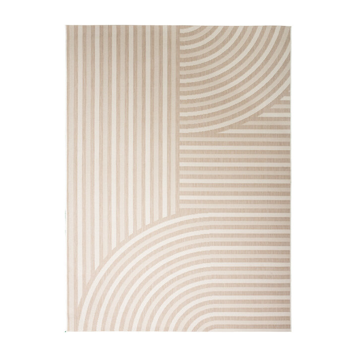 Outdoor Teppich - Capri Curves Beige Creme - 1
