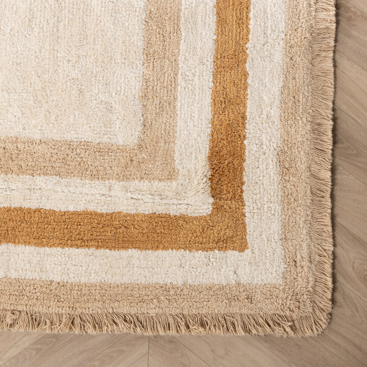 Waschbarer Kinderteppich - Milo Beige - 4