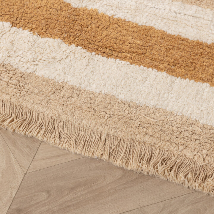 Waschbarer Kinderteppich - Milo Beige - 5