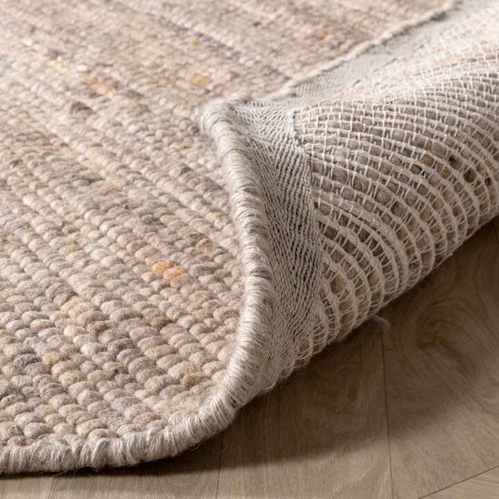 Wollteppich Rund - Feline Taupe Meliert - 4