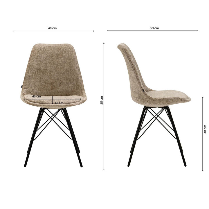 Esszimmerstuhl - Bren Beige - 5