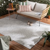 In- & Outdoor Teppich - Summer Tile Hellgrau