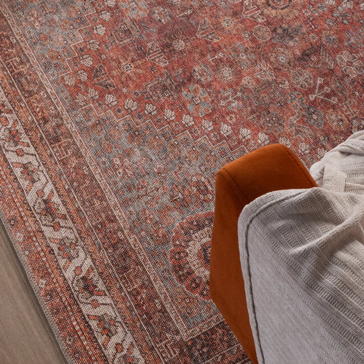 Orientteppich - Liva Medaillon Terrakotta - 2