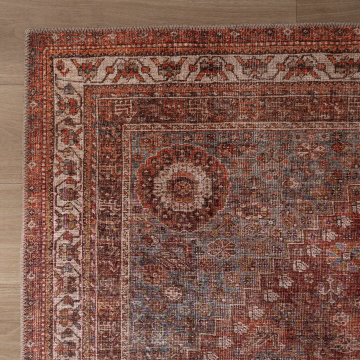 Orientteppich - Liva Medaillon Terrakotta - 4