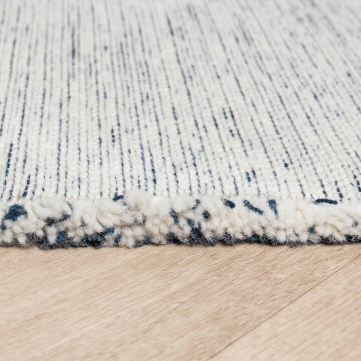 Teppich Wolle - Savine Dunkelblau Meliert - 5