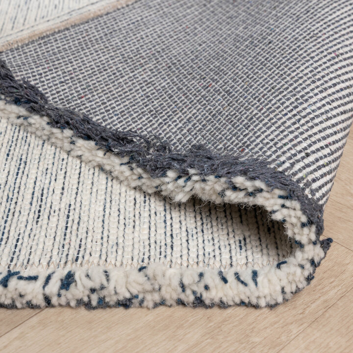 Teppich Wolle - Savine Dunkelblau Meliert - 6