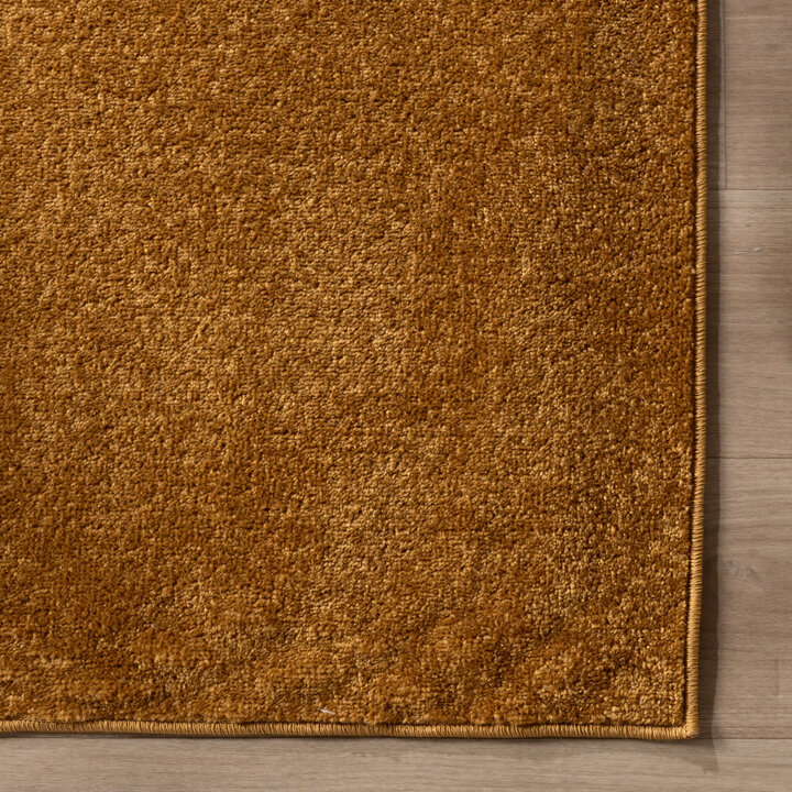 Kurzflor Teppich - Essenza Ockergelb - 4