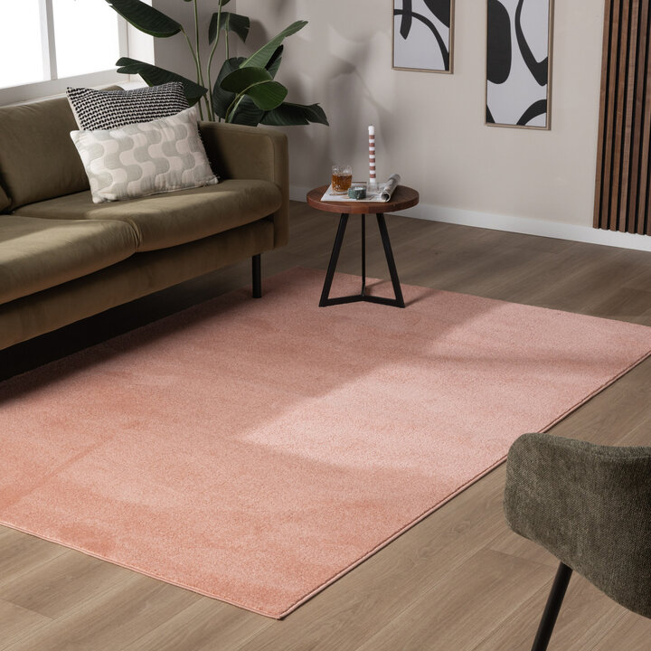 Kurzflor Teppich - Essenza Rosa