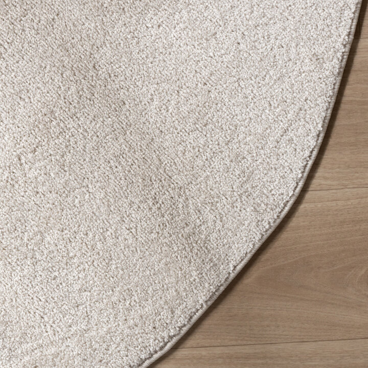Runder Kurzflor Teppich - Essenza Creme - 4