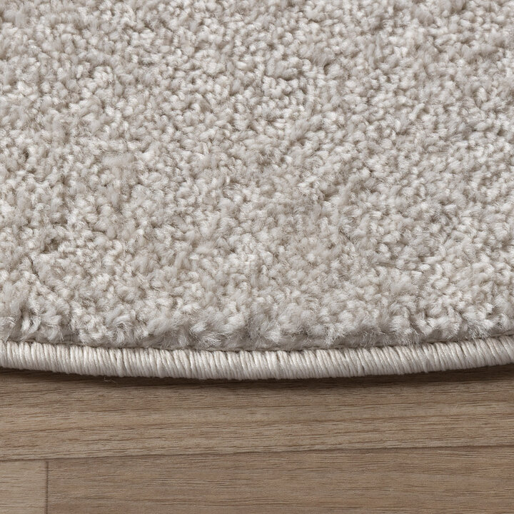 Runder Kurzflor Teppich - Essenza Creme - 5