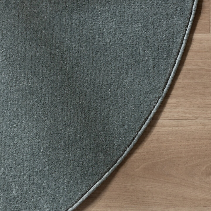 Runder Kurzflor Teppich - Essenza Blau - 4