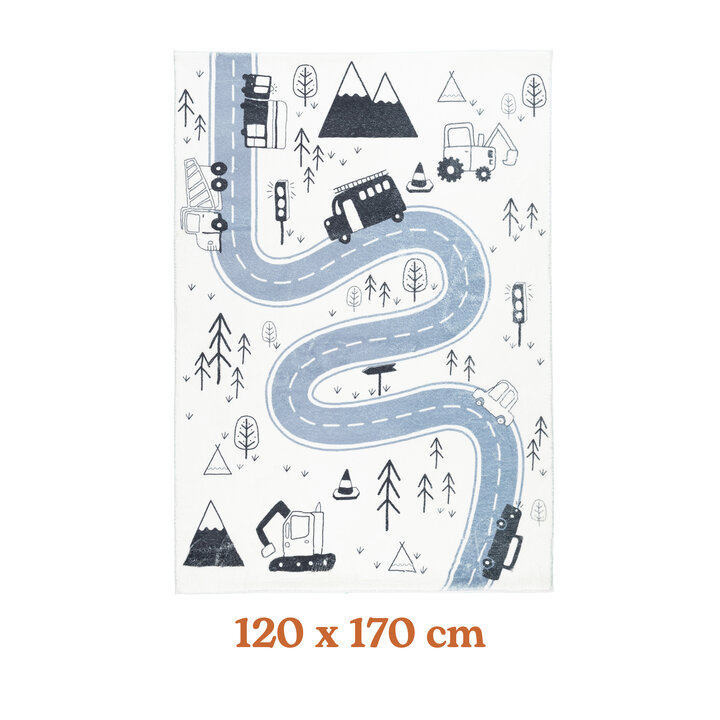Spielteppich Auto - Dex Road Schwarz - 7