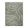 Waschbarer Teppich - Myrre Swirl Grün - thumbnail 1