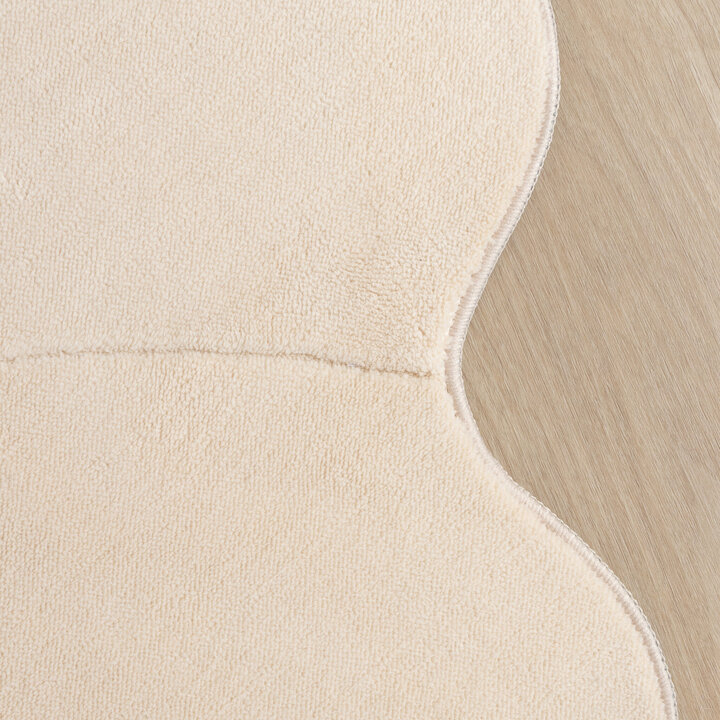 Kinderteppich Rund - Coco Blume Beige - 4