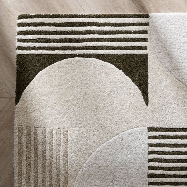 Abstrakt Teppich - Vienna Shapes Weiß/Grün - 4