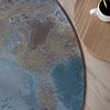 Industrielle Teppiche Rund - Raphael Blau Terrakotta - thumbnail 2