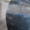 Industrielle Teppiche Rund - Raphael Blau Terrakotta - thumbnail 4