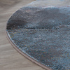 Industrielle Teppiche Rund - Raphael Blau Terrakotta - thumbnail 5