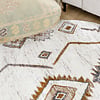 Hochflor Teppich Rund - Blend Aztec Creme Bunt - thumbnail 1